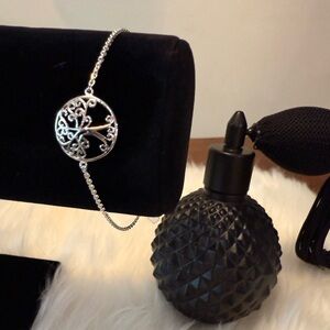 G12 Elegant 92.5% Silver Tree of Life Adjustable Slide Bracelet